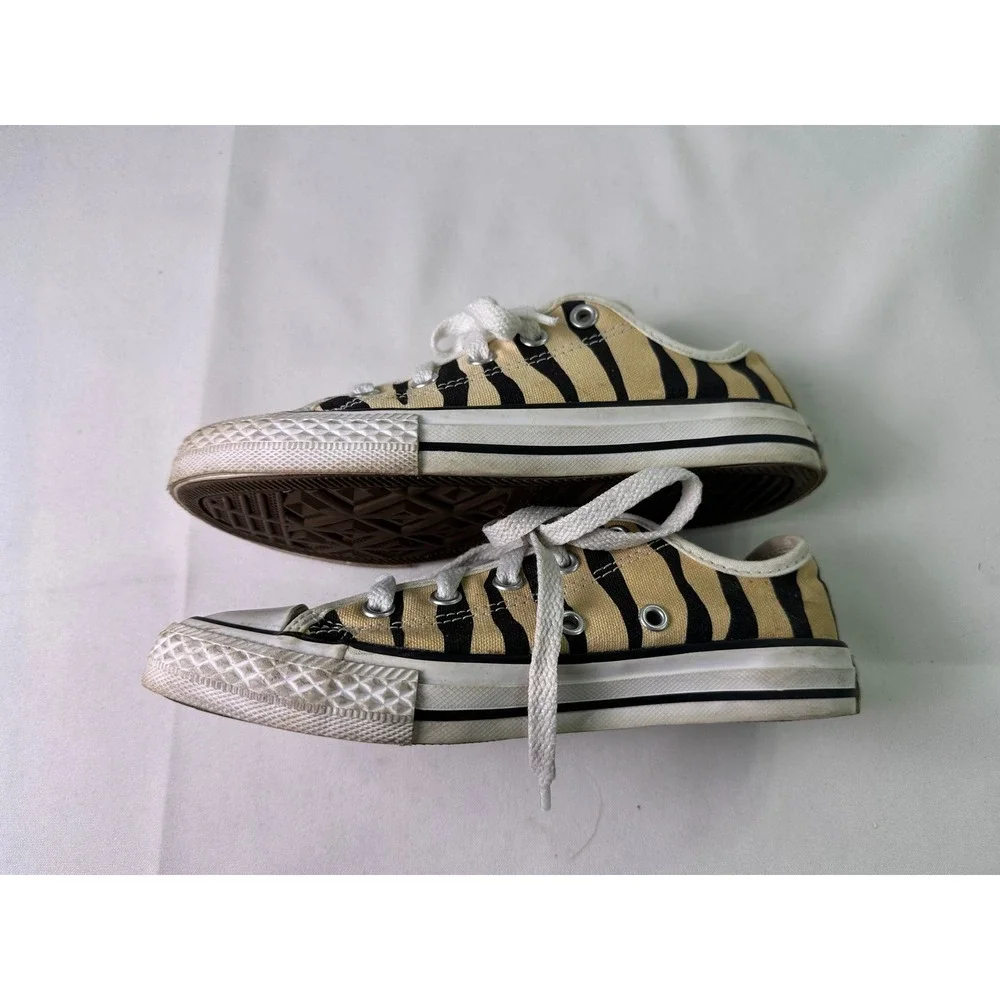 Converse Chuck Taylor All Star Low Zebra Animal Print‎ Little Kids Shoes Sz 13.5